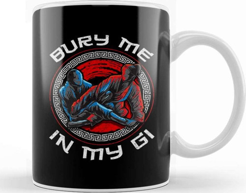 Bury Me In My Gi Brazil Jiu Jitsu Mma Martial Arts Kupa Bardak Porselen