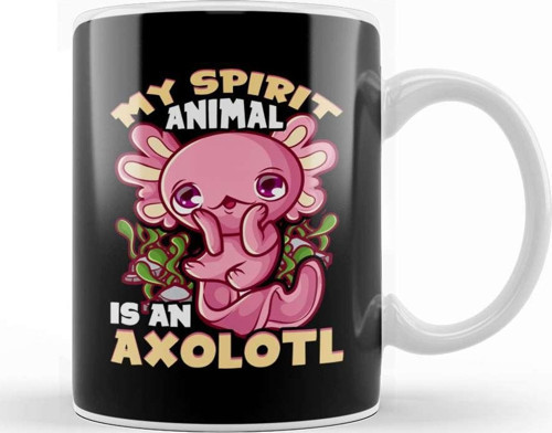 Cute & Funny My Spirit Animal Is An Axolotl Animal Kupa Bardak Porselen