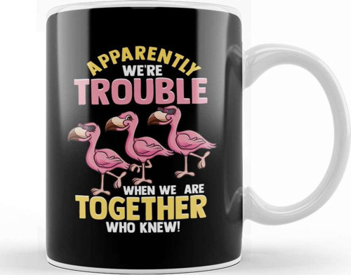 Cute Apparently We Re Trouble When We Are Together Kupa Bardak Porselen