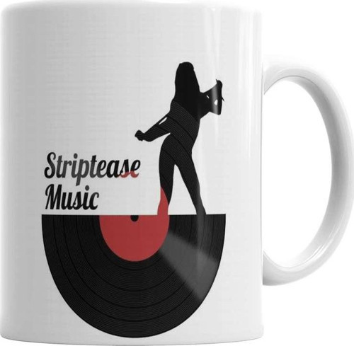 Striptease Music Müzik Kupa Bardak Porselen