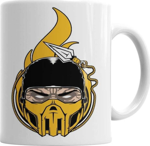 Mortal Kombat Scorpion Kupa Bardak Porselen