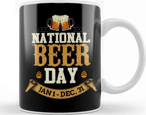 National Beer Day January 1St To December 31St Pun Kupa Bardak Porselen
