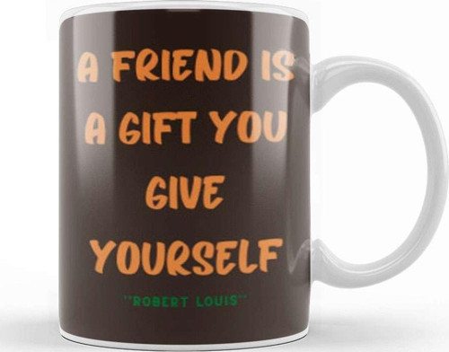 Friendship Quotes Day İdeas Love Gift Robert Louis Kupa Bardak Porselen