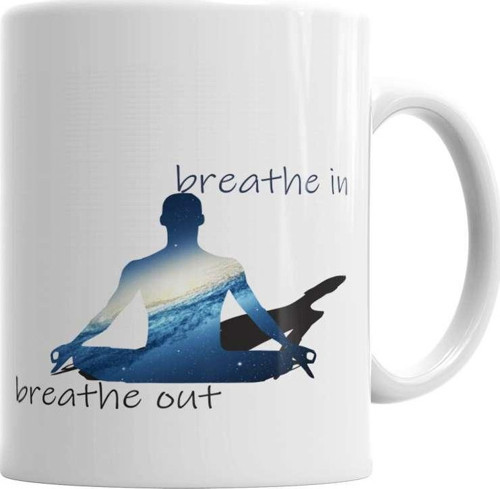 Breathe In Breathe Out Kupa Bardak Porselen
