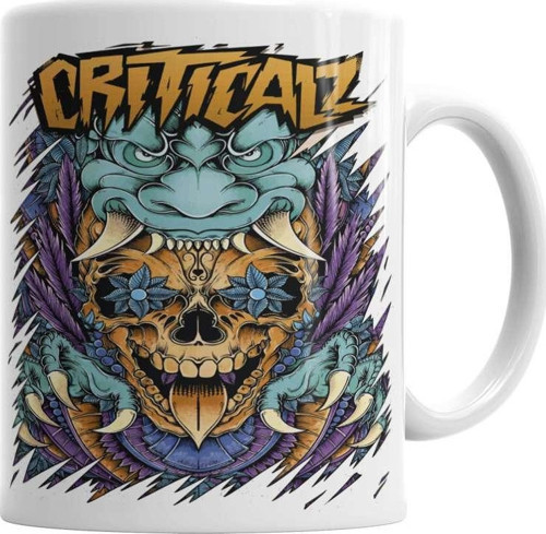 Criticalz Skull Tribal Kupa Bardak Porselen