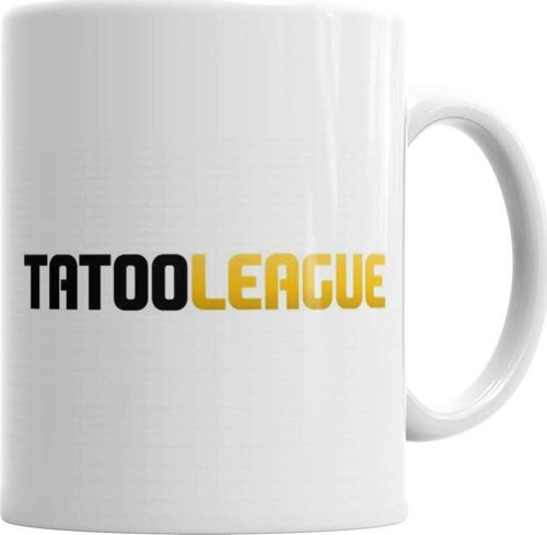 Tatooleague Logo Preto Kupa Bardak Porselen