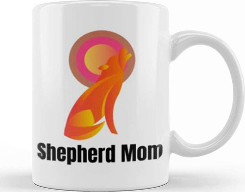 Retro German Shepherd Mom Gift Dog Mother Pet Mama Kupa Bardak Porselen