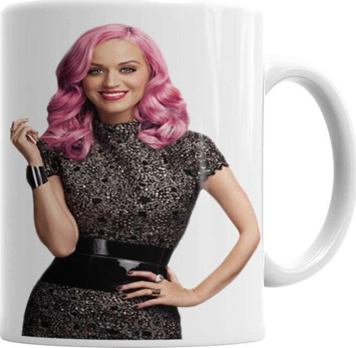Katy Perry Cabelo Rosa Kupa Bardak Porselen