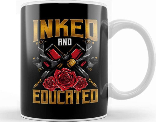Aesthetic Creative Inked And Educated Tattoo Lover Kupa Bardak Porselen