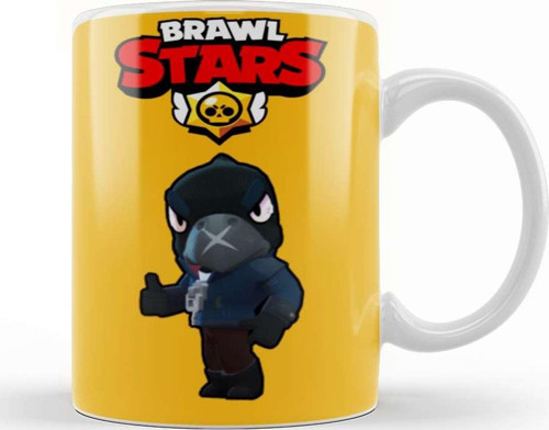 Black Crow Brawl Stars Kupa Bardak Porselen