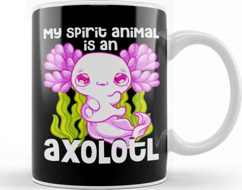 Cute & Funny My Spirit Animal Is An Axolotl Animal Kupa Bardak Porselen