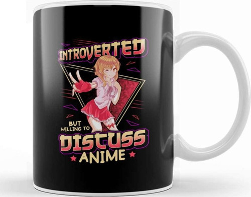 Cute Introverted But Willing To Discuss Anime Girl Kupa Bardak Porselen