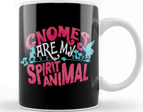 Funny Gnomes Are My Spirit Animal Cute Gnome Lover Kupa Bardak Porselen