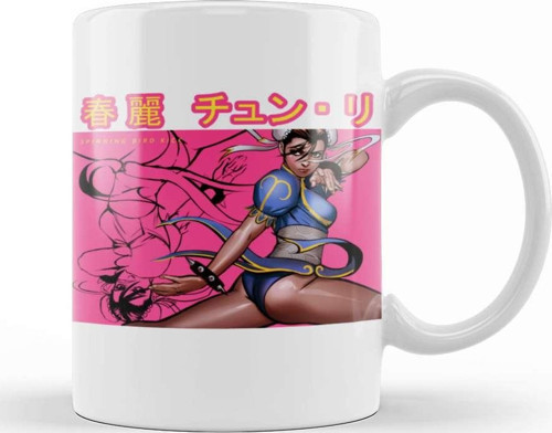 Street Fighter Chun Li Kupa Bardak Porselen