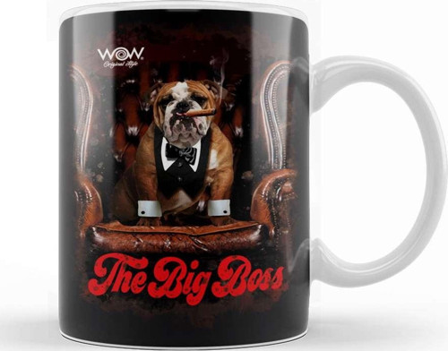 The Big Boss Pug Köpek Kupa Bardak Porselen