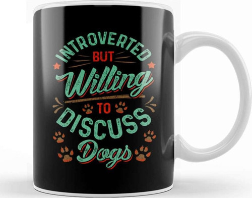 Introverted But Willing To Discuss Cats Cute Kitty Kupa Bardak Porselen