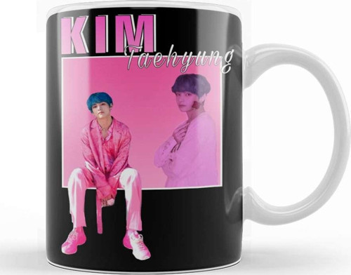 Bts Kim Taehyung V 90S Kupa Bardak Porselen