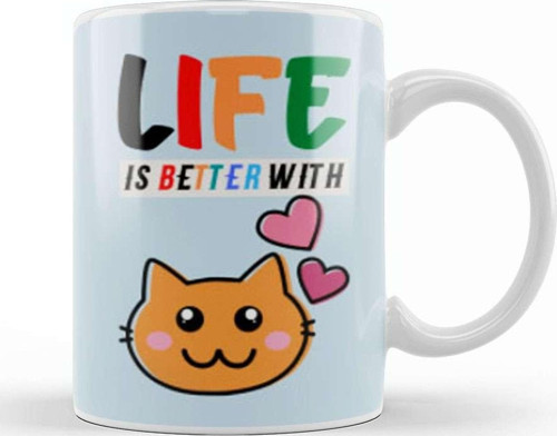 Cat Lover Gifts Funny Cat Lover Gifts For Men Kids Kupa Bardak Porselen