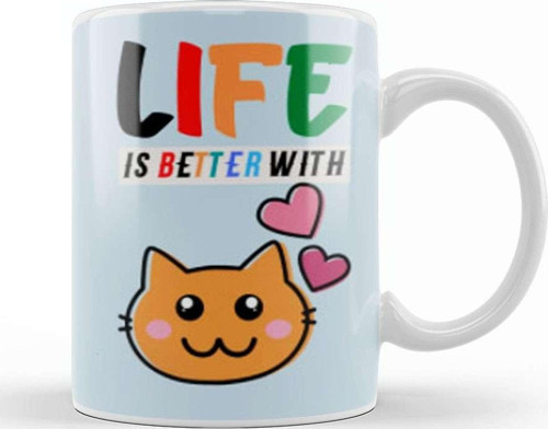 Cat Lover Gifts Funny Cat Lover Gifts For Men Kids Kupa Bardak Porselen