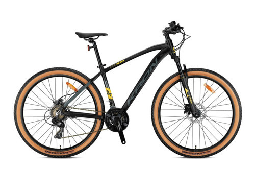 XC 100 27.5 HD Dağ Bisikleti 2026 Mat Siyah Neon Turuncu Füme-17 Inc