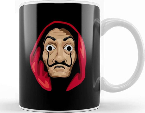 La Casa De Papel Maske Kupa Bardak Porselen