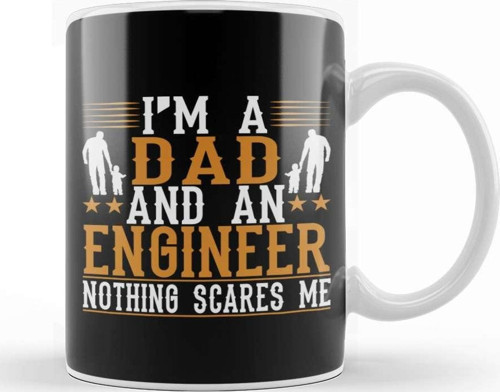 Mens Dad And Engineer Funny Fathers Gift Ideas 01 Kupa Bardak Porselen