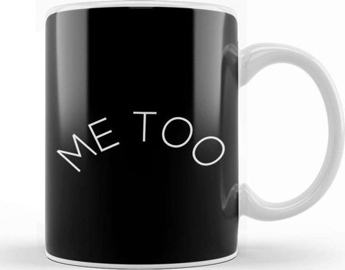 Me Too Crescent Slogan Kupa Bardak Porselen