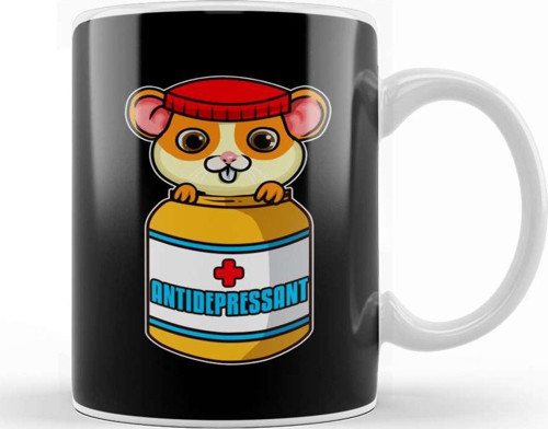 Adorable Mouse Antidepressant Pets Fix Depression Kupa Bardak Porselen