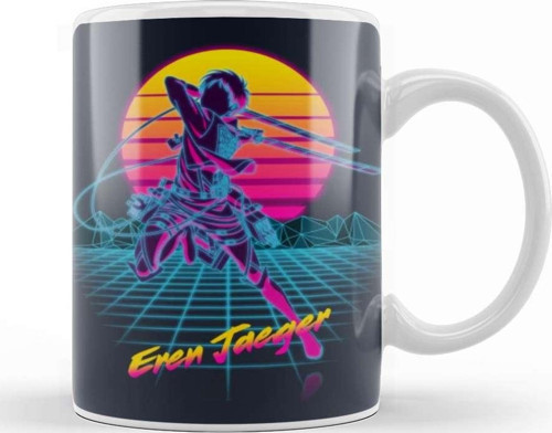 Eren Jaeger Retro Eren Kupa Bardak Porselen