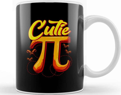 Cute & Funny Cutie Pi Math Pie Butterfly Math Pun Kupa Bardak Porselen