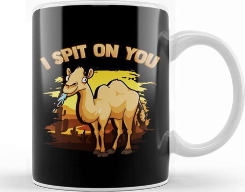 Cute & Funny I Spit On You Llama Pun Llama Lovers Kupa Bardak Porselen