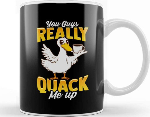Cute & Funny You Guys Really Quack Me Up Duck Pun Kupa Bardak Porselen