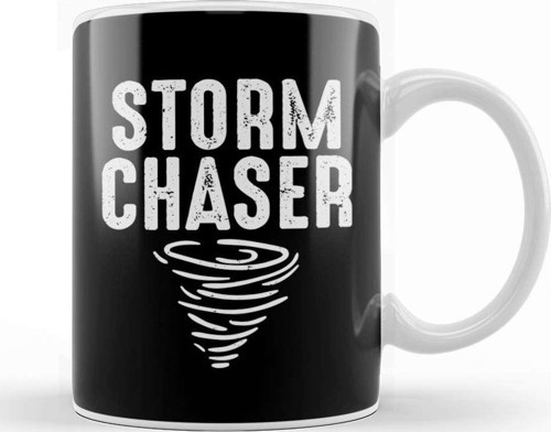 Cute Storm Chaser Severe Weather Tornado Obsessed Kupa Bardak Porselen