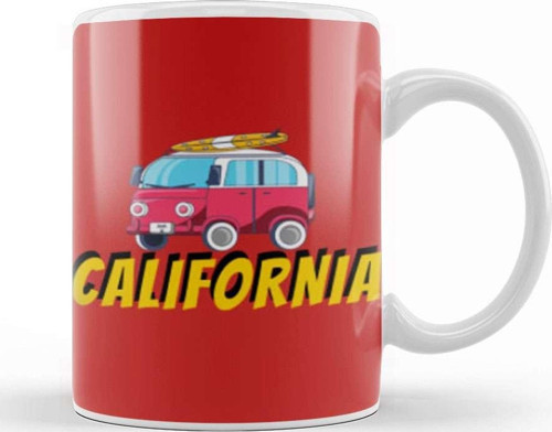 California Travel Gift Kupa Bardak Porselen