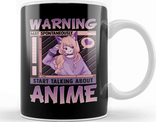 Funny May Spontaneously Start Talking About Anime Kupa Bardak Porselen