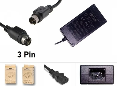 XPrinter Termal POS Barkod Etiket Yazıcı 24V 2.5A 3Pin DIN Adaptör RETRO