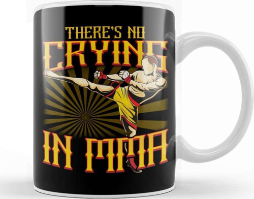 Funny There S No Crying İn Mma Mixed Martial Arts Kupa Bardak Porselen