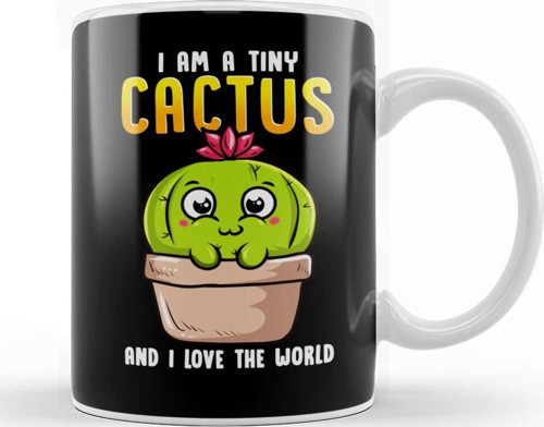 I Am A Tiny Cactus And I Love The World Cute Baby Kupa Bardak Porselen