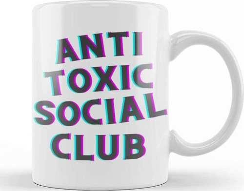 Anti Toxic Social Club Kupa Bardak Porselen