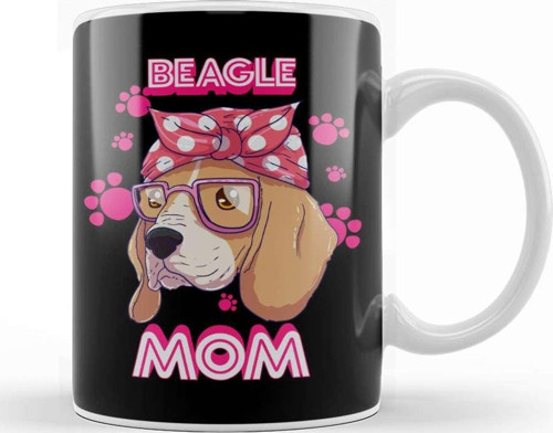 Beagle Mom Proud Owner Kupa Bardak Porselen