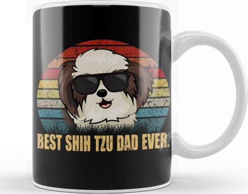Best Shih Tzu Dad Ever Kupa Bardak Porselen
