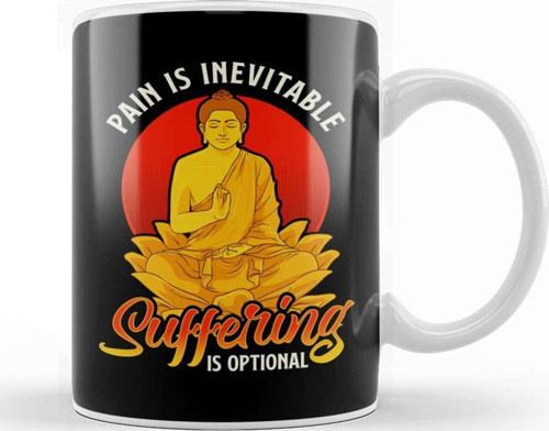 Pain Is Inevitable Suffering Is Optional Stoicism Kupa Bardak Porselen