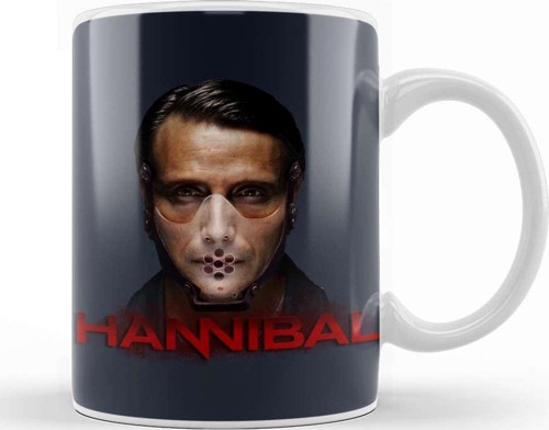 Dragon Hannibal Masked Kupa Bardak Porselen