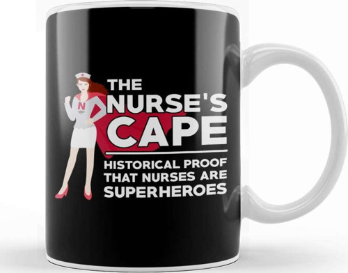 The Nurses Cape Proof That Nurses Are Superheroes Kupa Bardak Porselen
