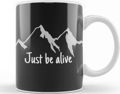 Mountain Just Be Alive Kupa Bardak Porselen