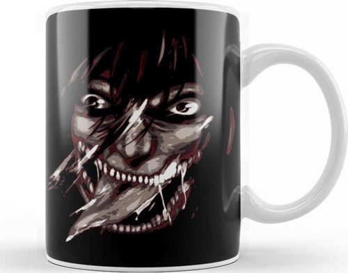 Snk Kyojin Titan Smile Kupa Bardak Porselen