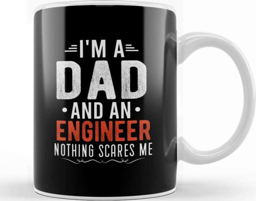 Mens Dad And Engineer Funny Fathers Gift Ideas 03 Kupa Bardak Porselen
