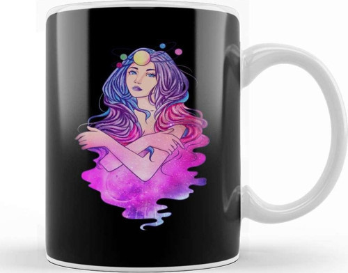 Celestial Anime Galactic Princess Manga Girl Goth Kupa Bardak Porselen