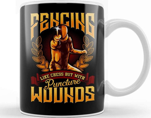 Funny Fencing Like Chess But With Puncture Wounds Kupa Bardak Porselen