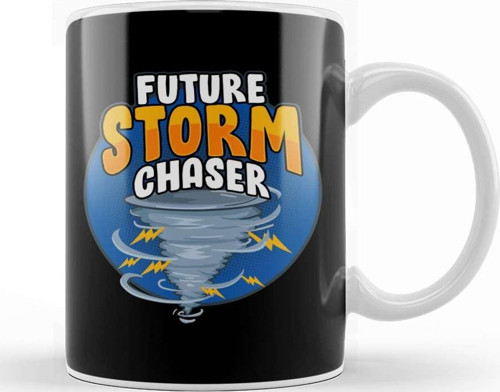 Funny Future Storm Chaser Tornado & Hurricane Pun Kupa Bardak Porselen
